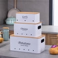 thumbnail image 5 of Luzkey Storage Box Storage Container Leakproof Sturdy Produce Saver Box Food Jar Storage Bucket for Dorm Cabinet Hotel Home Use Shop White, 5 of 5