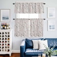thumbnail image 2 of Flowers Birds Kitchen Curtains Sets for Windows 36 Inch Length, Spring Botanical Floral Tree Branches Rod Pocket Window Treatments Tier Curtains and Valances Set for Bedroom/Bathroom, 2 of 8