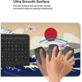 thumbnail image 4 of Japanese Great Wave Red Sun Gaming Mouse Pad XL, Extended Large Full Desk Mousepad 31.5 X 11.8 Inch, Waterproof Big Mouse Pad with Stitched Edge, Non-Slip Long Keyboard Mat for Office & Home Caburywe, 4 of 5