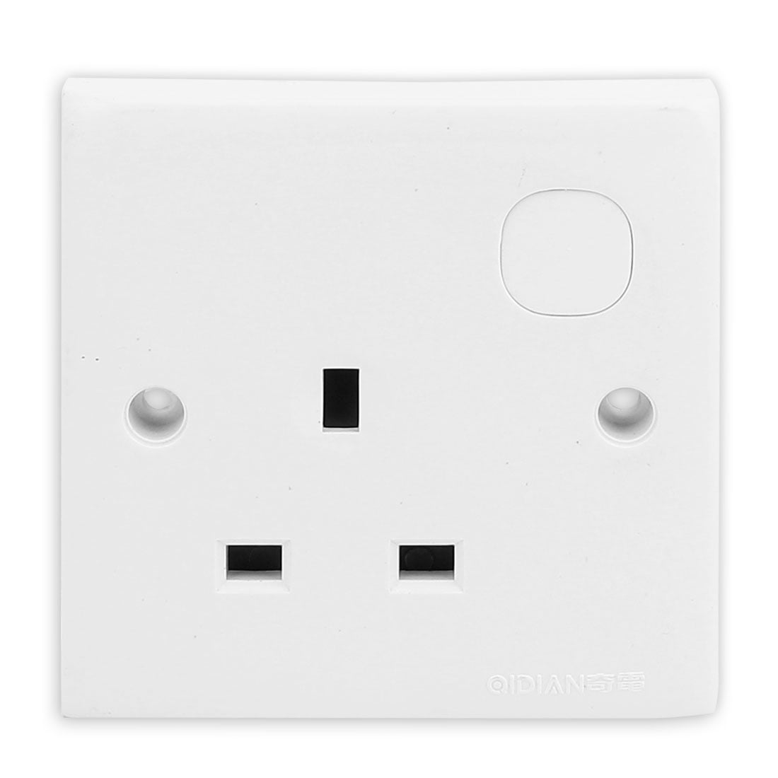 UK Socket 13A Electric Power Wall Outlet Plate 86mmx86mm White