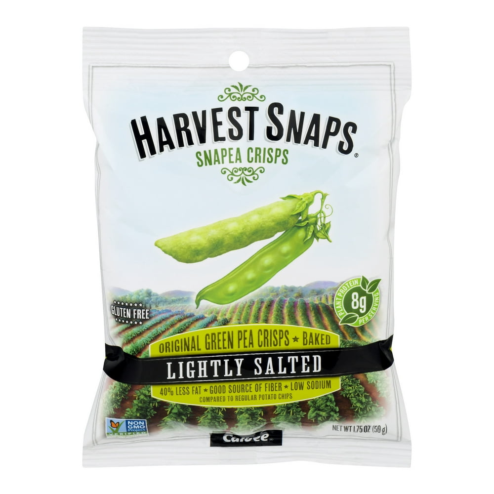 Harvest Snaps Gluten-Free Lightly Salted Snapea Crisps, 1.75 Oz ...