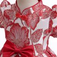 thumbnail image 2 of Vedolay Little Girls Dresses A line Wedding Pageant Lace Flower Girl Dress,Red 8-9 Years, 2 of 5