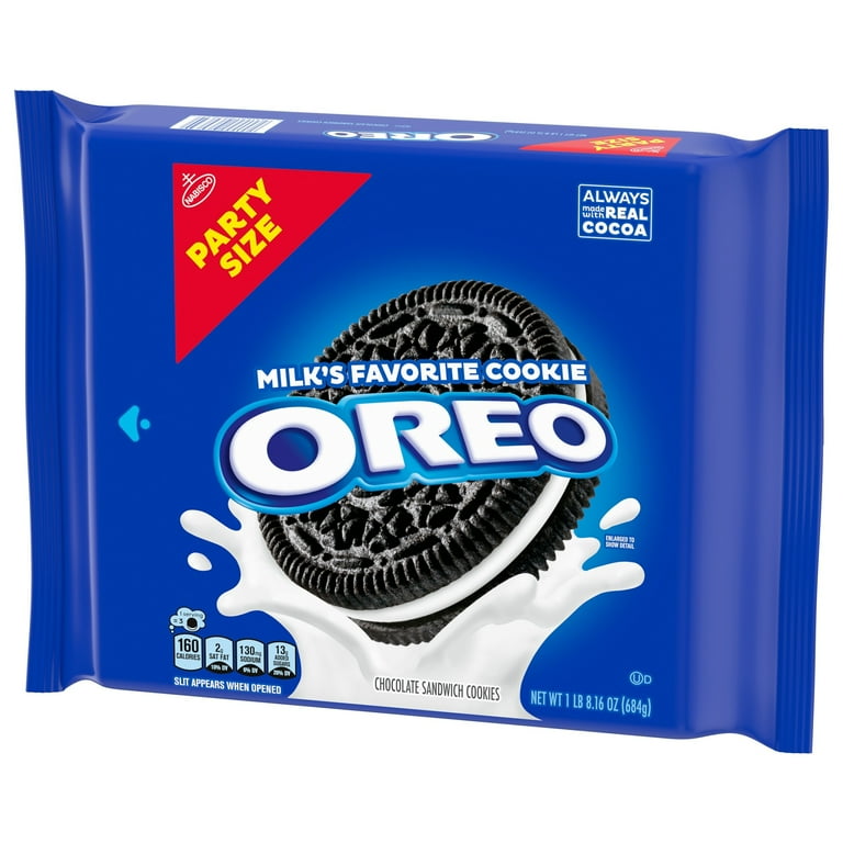 Oreo Chocolate Sandwich Cookies, Party Size, 24.16 oz