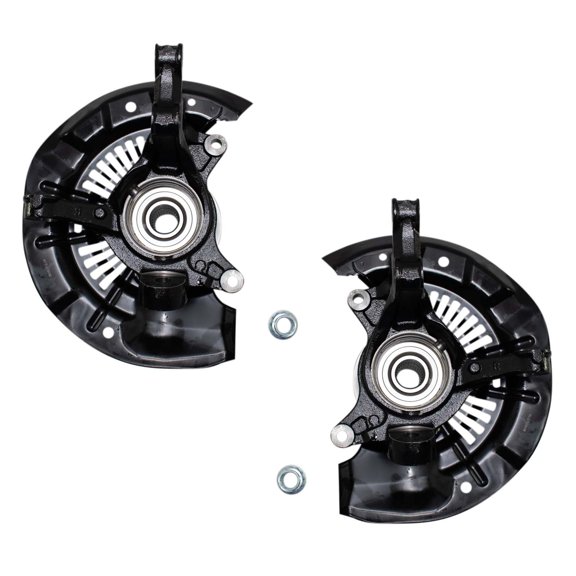 TRQ Front Wheel Bearing & Hub Assembly with Knuckle Pair for Toyota Sienna New BHA34231
