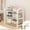 White,Black, variant on Multi-Tier Shoe Rack, Home Entryway Storage Rack, Compact and Durable Shoe Organizer for Dorms, Hallways, and Closets, Multi-Functional Shoe Shelf