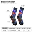 thumbnail image 2 of Pofeuu Jungle Path Glowing Mushrooms Print Crew Socks, Adult Running Hiking Socks for Youth and Adult, 2 of 6