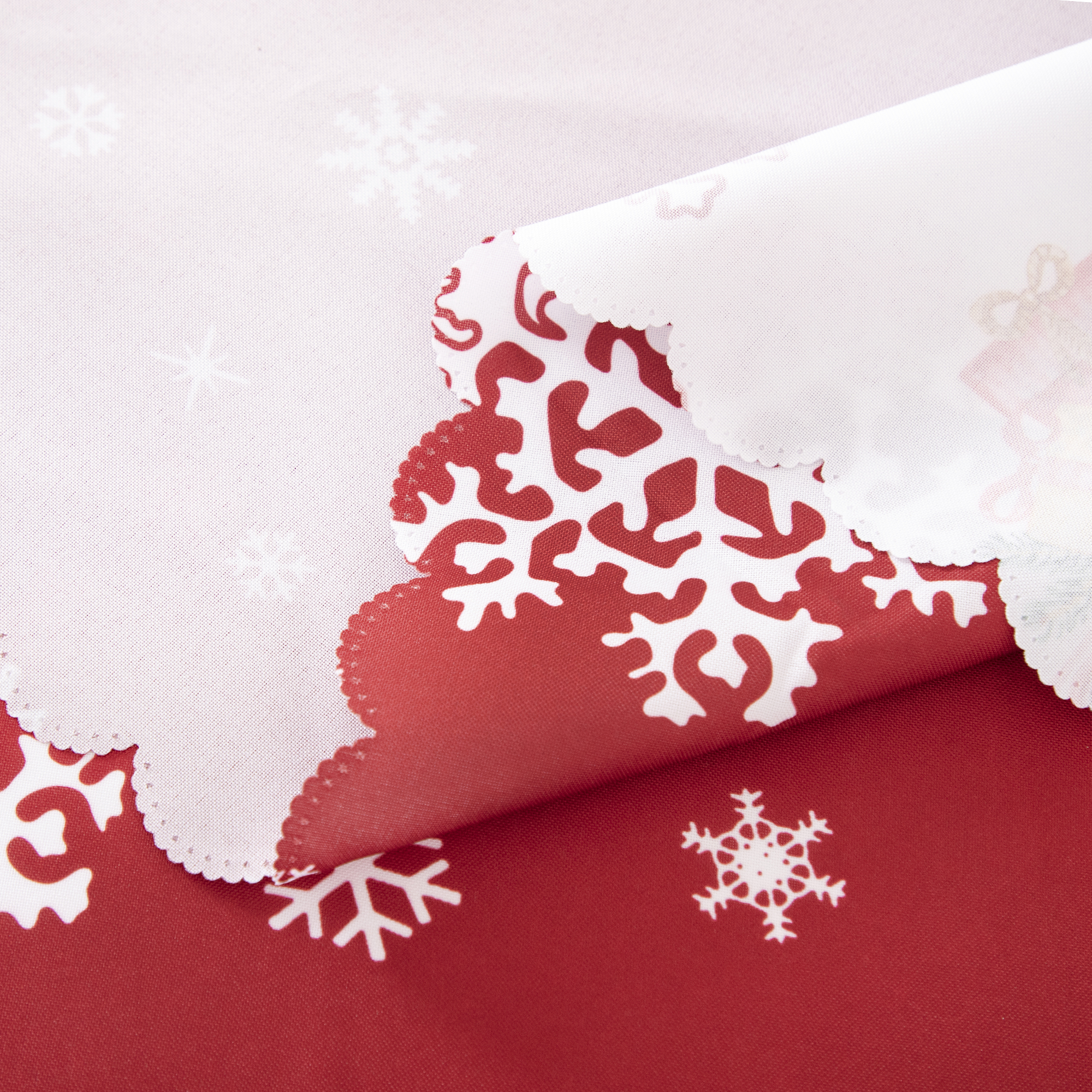 RAY STAR Christmas Table Cloth for Rectangle Table 60x84 Polyester Machine Washable Table Cloths, Thick Can not See Through Heavy Duty Tablecloth