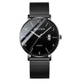 thumbnail image 2 of BELUSHI New Ultra Slim Men's Watch Steel Mesh Waterproof Quartz Wristwatch Simple Watch Business Man Watch Men's Watch, 2 of 7