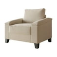 thumbnail image 2 of Castle Place Elegance Linen Upholstered Armchair, Beige, 2 of 7