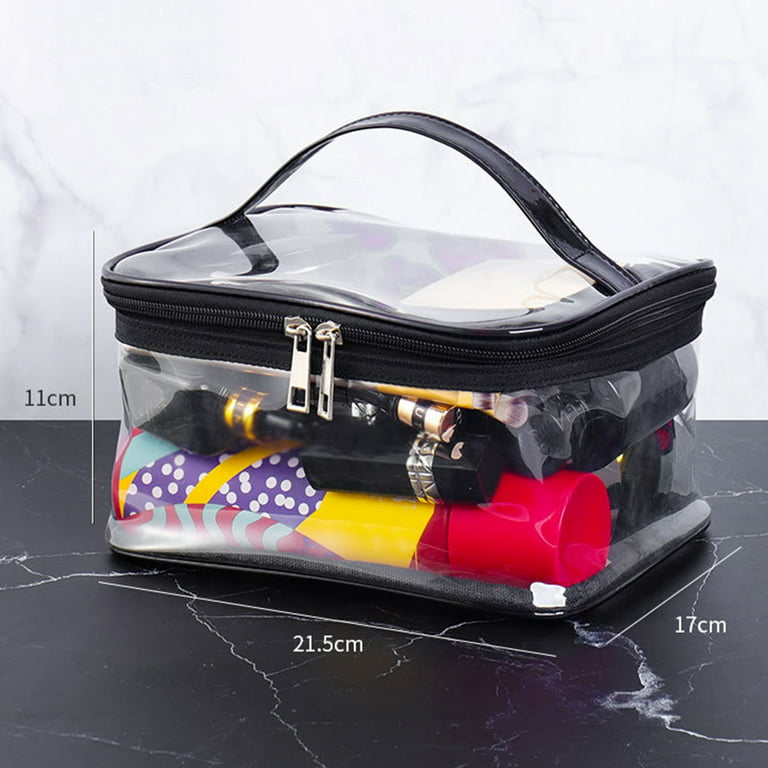 New Transparent Makeup Bag Travel Toiletry Bag Portable Waterproof Portable  Large Capacity Simple High Appearance Level Storage