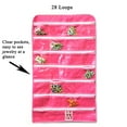 thumbnail image 2 of Wrapables® 28 Zippered Pockets Hanging Jewelry Organizer with 21 Holding Loops, Pink, 2 of 4