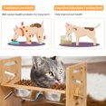 thumbnail image 2 of WiseWater Adjustable Elevated Dog Bowls for Large Medium Dogs, Bamboo Raised Food Bowls for Cats and Dogs, Pet Feeder Stand with Dog Bowl Mat and 3 Stainless Steel Bowls, 2 of 7