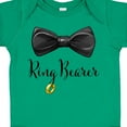 thumbnail image 4 of Inktastic Ring Bearer Black Bow Tie and Gold Wedding Ring Boys Baby Bodysuit, 4 of 5