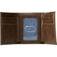 Dockers Men's RFID Extra Capacity Trifold Wallet With Zipper Pocket