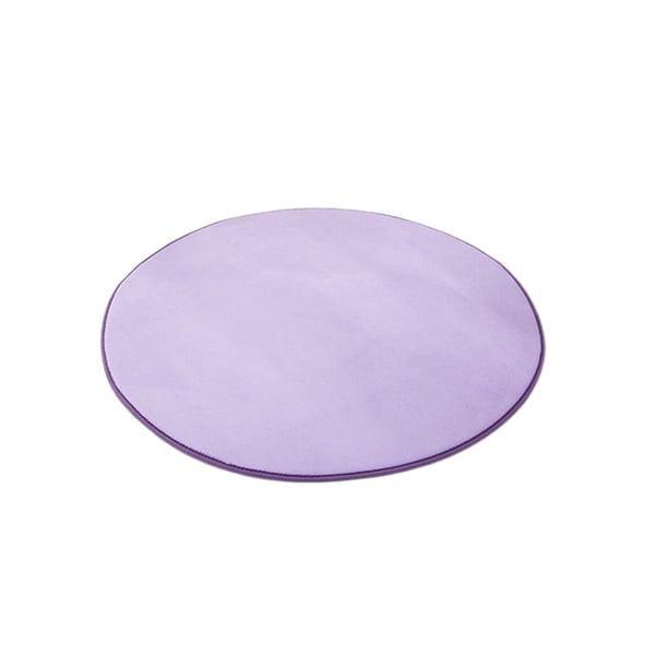 Injueey Alfombra redonda de felpa de 60cm, grande, antideslizante, gruesa, de forro polar Coral, para dormitorio, salón, baño, estilo Simple, alfombra Decoración del hogar Violeta Injueey HA072092-06