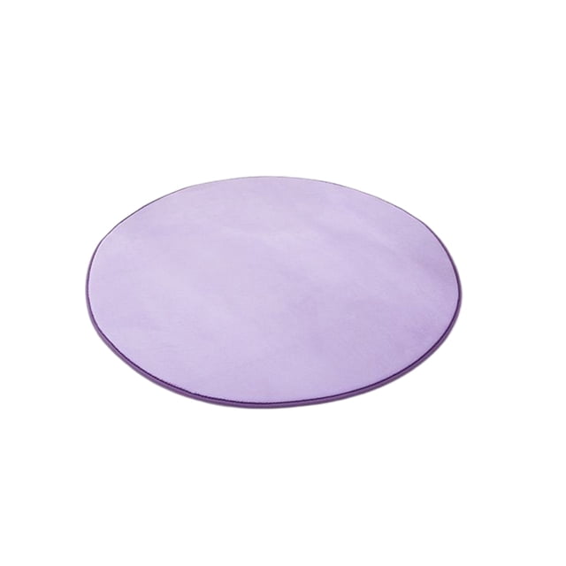 Bearachild Alfombra de felpa de forma redonda de 60cm, alfombra grande antideslizante para dormitorio, sala de estar, piso de estilo Simple, alfombra suave, Decoración del hogar Violeta Bearachild HA072092-06