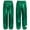 Green, variant on Kids Girls Sparkle Trousers Metallic Hip Hop Jazz Modern Dance Pants Fitness Sport Cargo Silver 140