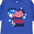 thumbnail image 4 of Inktastic Home of the Free Because My Uncle is Brave Boys or Girls Long Sleeve Toddler T-Shirt, 4 of 5
