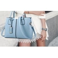thumbnail image 7 of Women's Minimalist Leather Shoulder Bag - Versatile Crossbody Purse for Office & Outing, Gray, 7 of 7