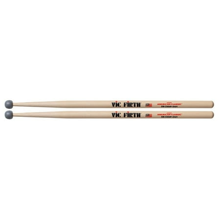Vik Head - Practice Sticks with Rubber Tip 5B, Perfectly designed for practice with a rubber head By Vic Firth From USA