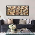 thumbnail image 2 of INVIN ART Framed Canvas Giclee Print Blue Poles (Number 11) by Jackson Pollock Extra Large Abstract Wall Art, 20"x44", 2 of 8