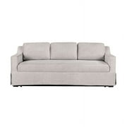 Serta Hanson Modern Farmhouse Convertible Sofa with Queen Size Sleeper, Linen Fabric