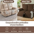 thumbnail image 5 of UPONRAY Waterproof Recliner Couch Covers, Non-Slip 2 Seater Recliner Chair Covers, Washable Furniture Protectors Reclining Chair Cover for Kids Pet Dog(2 Seater,Coffee), 5 of 7