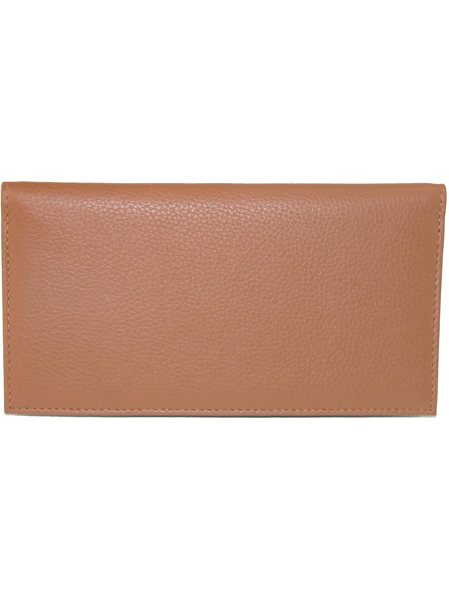 CTM Leather Solid Color Checkbook Cover Customizable 