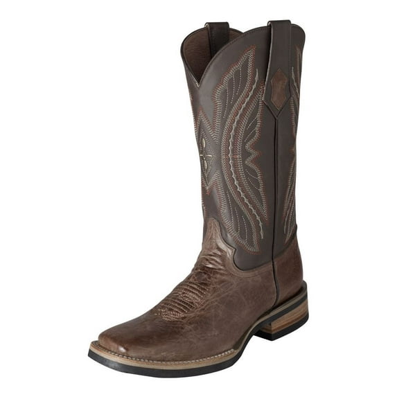 Ferrini Western Boots Mens Exotic Kangaroo Rubber Chocolate 10893-09