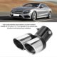 thumbnail image 3 of Tail Throat Exhaust, Stainless Steel Trolley Dual Exhaust Tip Tail Pipe Car Accessories, 3 of 5