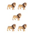 thumbnail image 2 of Guardoinrt Interactive Simulation Animal Figures Model for Kids Educational Toys Male Lion Type B 5Set, 2 of 6
