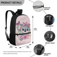 thumbnail image 5 of Jeiento Koala Backpack for Girls 8-10 10-12 School Bags Flower Elementary Middle School Bookbag Pink Back Pack Purse Kids Daycare Satchel Bag 17inch Children Daypack, 5 of 6