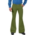 thumbnail image 3 of Men's 70s Bell Bottom Vintage Denim Pants Retro Flared Jeans 60s Style, 3 of 8