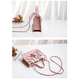 thumbnail image 2 of Bolsa De Hombro Transparente Tote Para Mujeres 2 En 1 ROSA, 2 of 5
