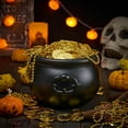 thumbnail image 2 of Halloween Large Black Cauldron 7.5'', Halloween Witch Cauldron Pot, Candy Kettle, Pot and Bucket, Candy Cauldrons Holder for St. Patricks Party Favor Supply Witch Decoration, Kids Trick or Treat, 2 of 9