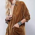 thumbnail image 6 of Valueadd Women's Shirts Velvet Long Sleeve Pocket Casual Shirt Dress, 6 of 7