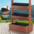 thumbnail image 4 of MOPHOTO 4-Tier Wooden Raised Garden Bed,Outdoor Planter Box Herbs Vegetable Flowers Growing Box,Wood Planting Container,Vertical Freestanding Wood Plant Stand Flower Rack Indoor Patio Balcony, 4 of 10