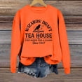 thumbnail image 2 of Venzia Women Halloween Crewneck Sweatshirt, Black Long Sleeve Pullover Top, Casual Fall Graphic Sweatshirt, 2 of 4