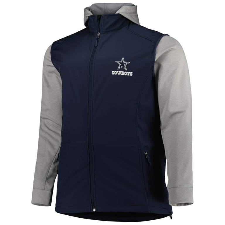 Men's Dunbrooke Navy/Gray Dallas Cowboys Big Tall Alpha Full-Zip