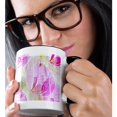 thumbnail image 2 of 3drose, Delicate and Beautiful- Pink Orchid Floral- Photography, 11oz Two-tone Black Mug, 2 of 6