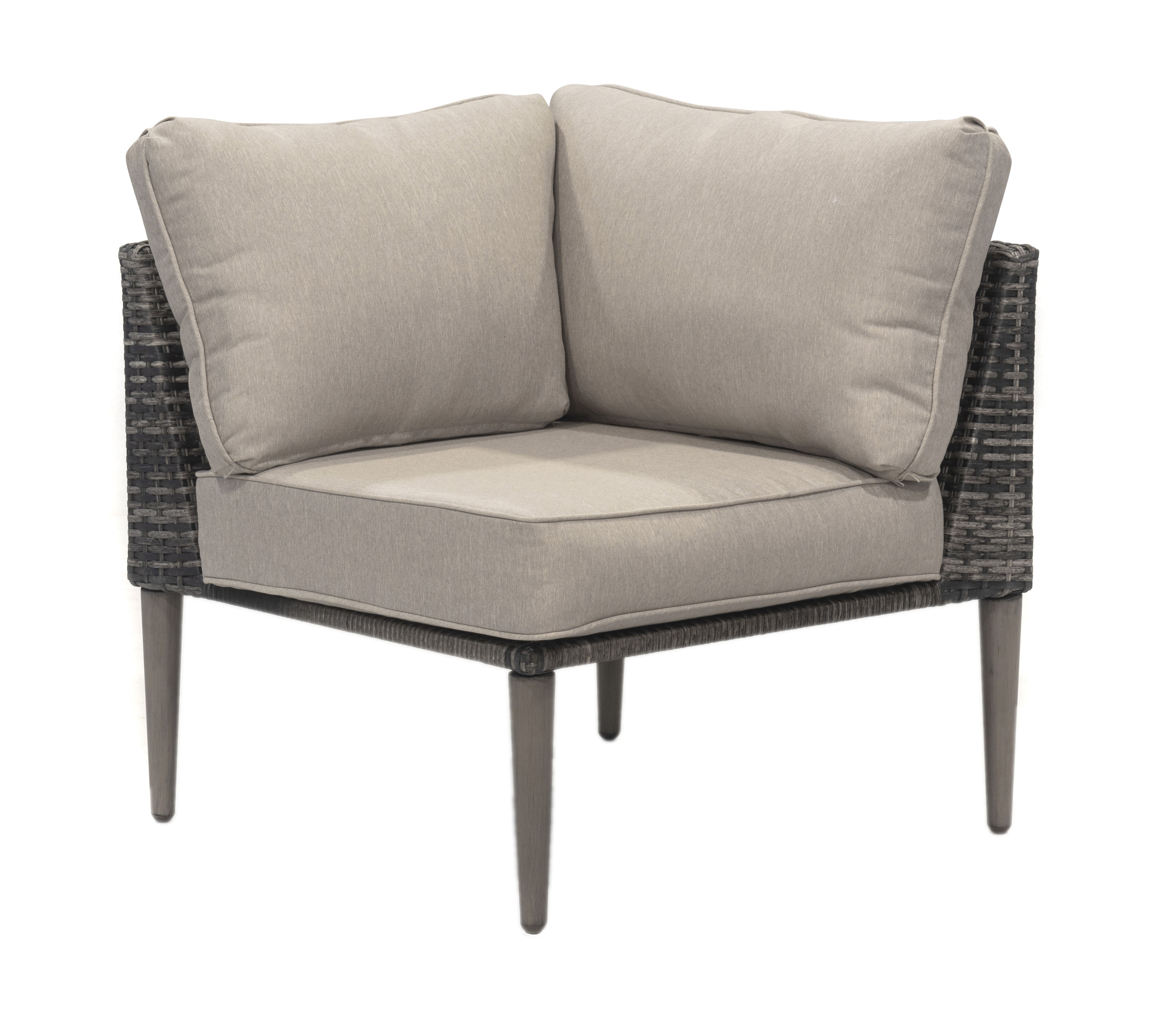 Donglin Outdoor Patio Furniture Sutton Creek 7-Piece Steel Sectional Sofa PE Wicker Rattan Set,Gray - image 13 of 16