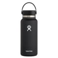thumbnail image 2 of Hydro Flask Water Bottle 32oz. Wide Mouth Stainless Steel & Vacuum Insulated, with Flex Cap, Black, 2 of 3