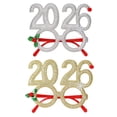 thumbnail image 1 of Gafas de Nochevieja 2026. Accesorios fotográficos para fiestas navideñas para adultos y niños. Gafas festivas para la fiesta de fin de año., 1 of 7