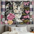 thumbnail image 2 of Orinice Cute Cat Tapestry Wall Hanging Unique Style Graphic Tapestries Home Wall Decor Art for Living Room Bedroom Apartment Farmhouse Dorm Mother's Day Gift 40x30inch, 2 of 6