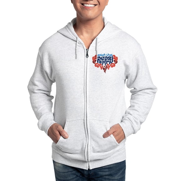 CafePress - Catch That Pepsi Spirit Zip Hoodie - Zip Hoodie, Classic Hooded Sweatshirt with Metal Zipper