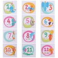 thumbnail image 1 of 1 Set Baby Monthly Milestone Stickers Animals Month Sticker for Boy and Girl, 1 of 7