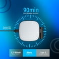 thumbnail image 5 of Magnetic Selfie Light Compatible for MagSafe iPhone, CRI 95+ 700lx/0.3m Folding LED Phone Fill Ring Lighting with Full Mirror for Zoom Makeup Photography Recording Conference TikTok(Black), 5 of 7