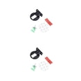 thumbnail image 1 of Scienceny Tope de puerta componente modificado hogar Hotel Oficina pequeño soporte anticolisión puertas tope soporte Hardware reemplazo negro Negro 2piezas Scienceny  CBP491402, 1 of 6