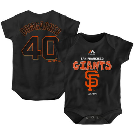 Madison Bumgarner San Francisco Giants Majestic Newborn & Infant Stitched Player Name & Number Bodysuit -