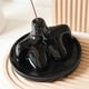 thumbnail image 5 of Quemador de incienso, escultura, centro de mesa, decoración, regalo de cumpleaños, estatua de cerámica, figura para dormitorio, spa, gabinete, Negro, 5 of 7